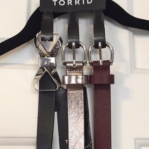 3 Torrid Belts - NEW!!